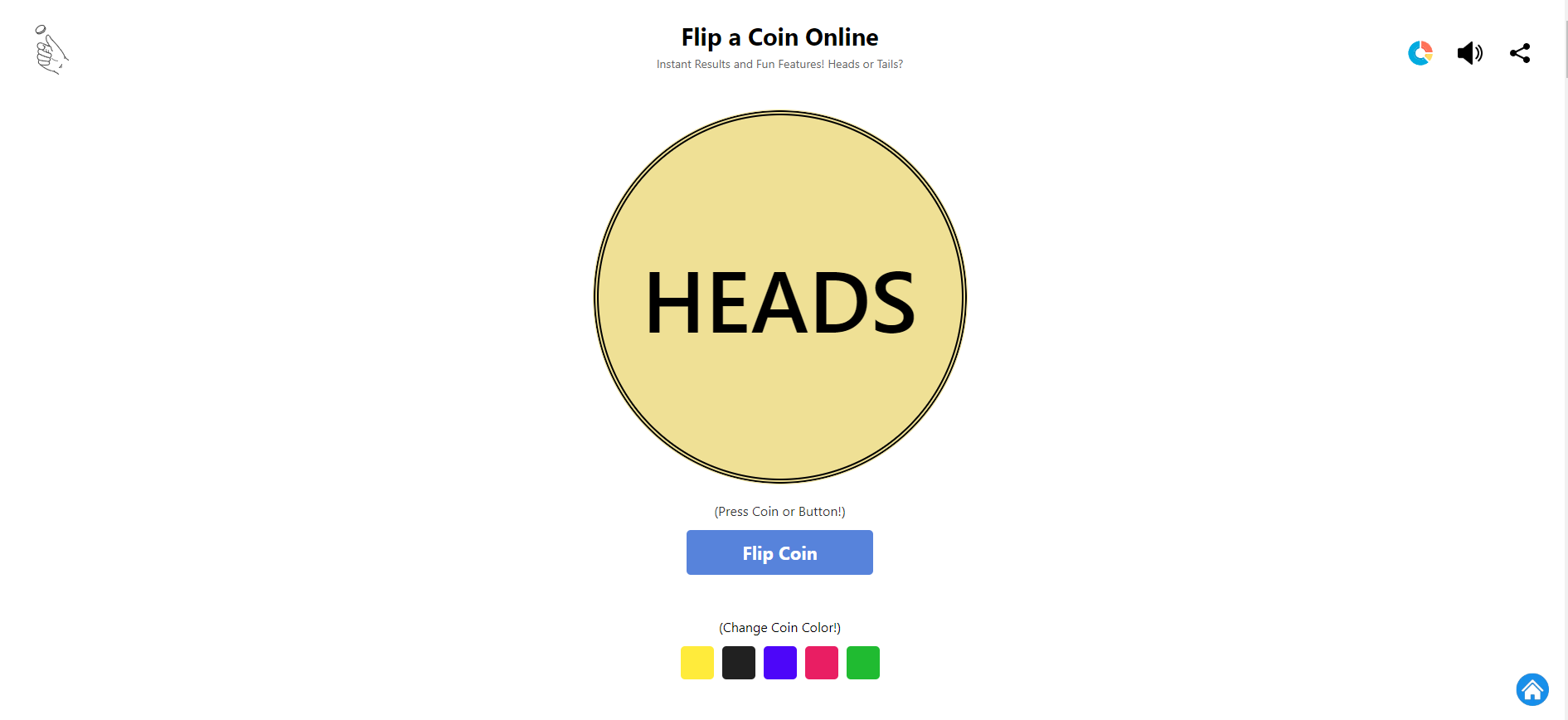Flip a Coin Online