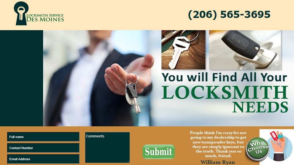 Locksmith Service Des Moines