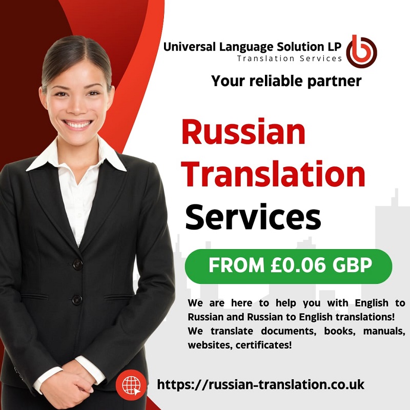 Expert Russian certified translation agency