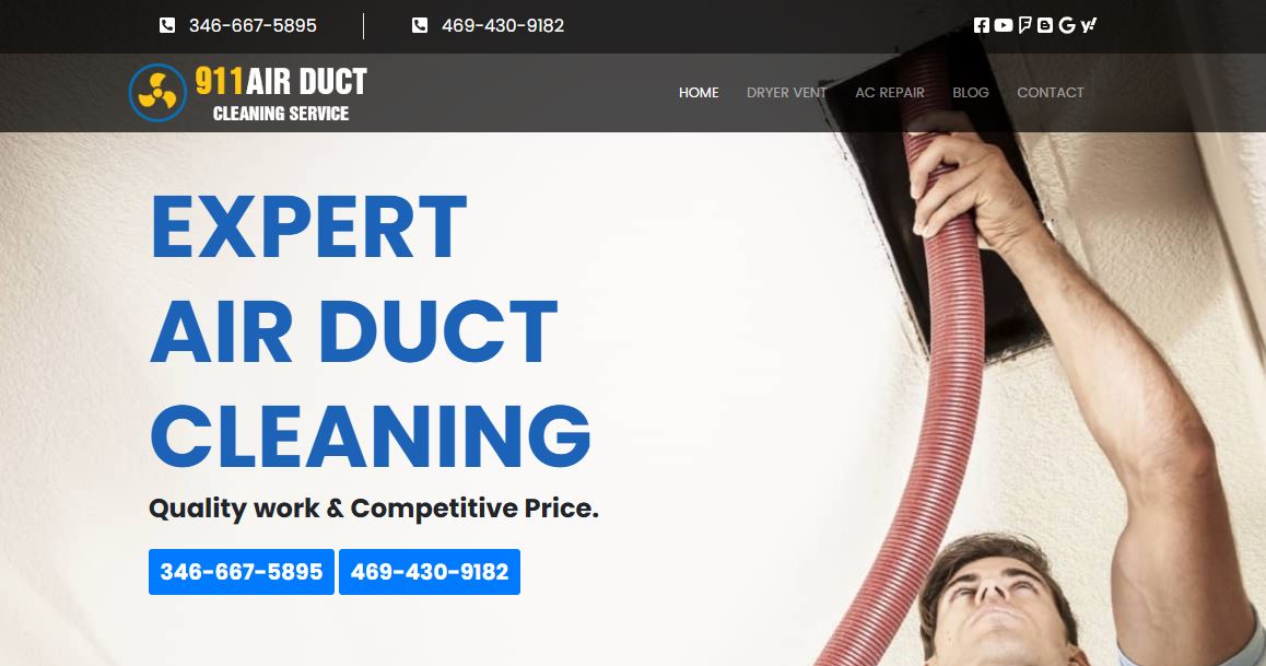 911 Air Duct Cleaning Service Houston TX