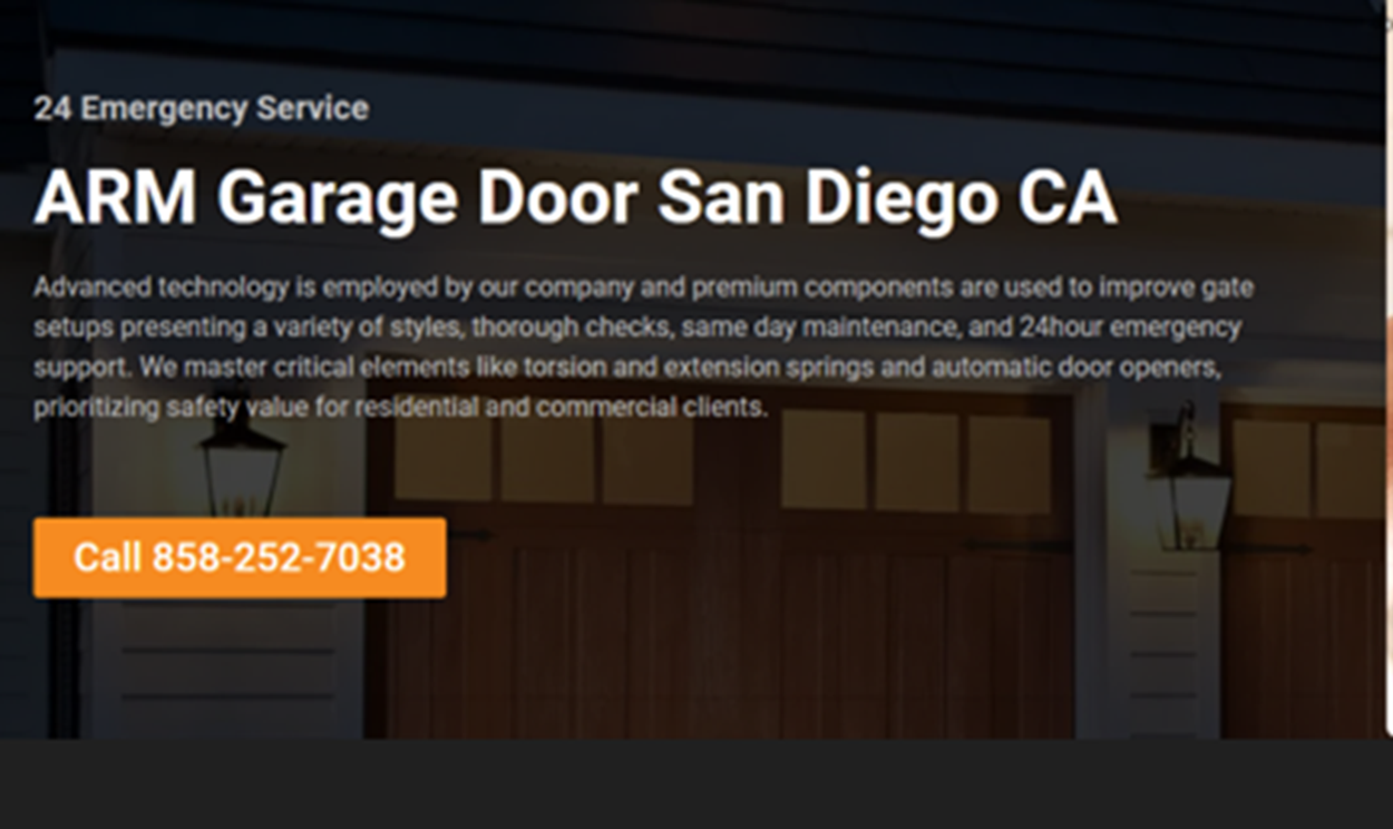 Arm Garage Door San Diego CA