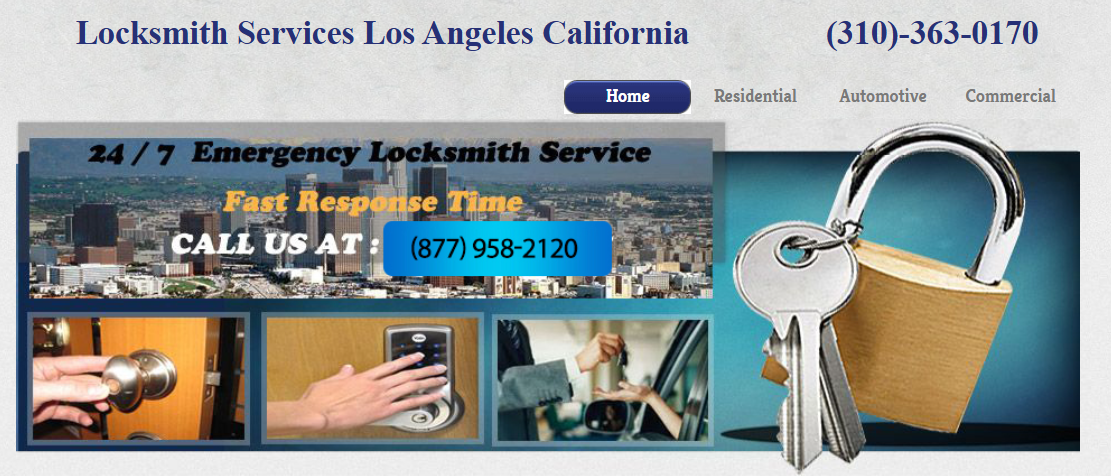 Locksmith Services Los Angeles California
