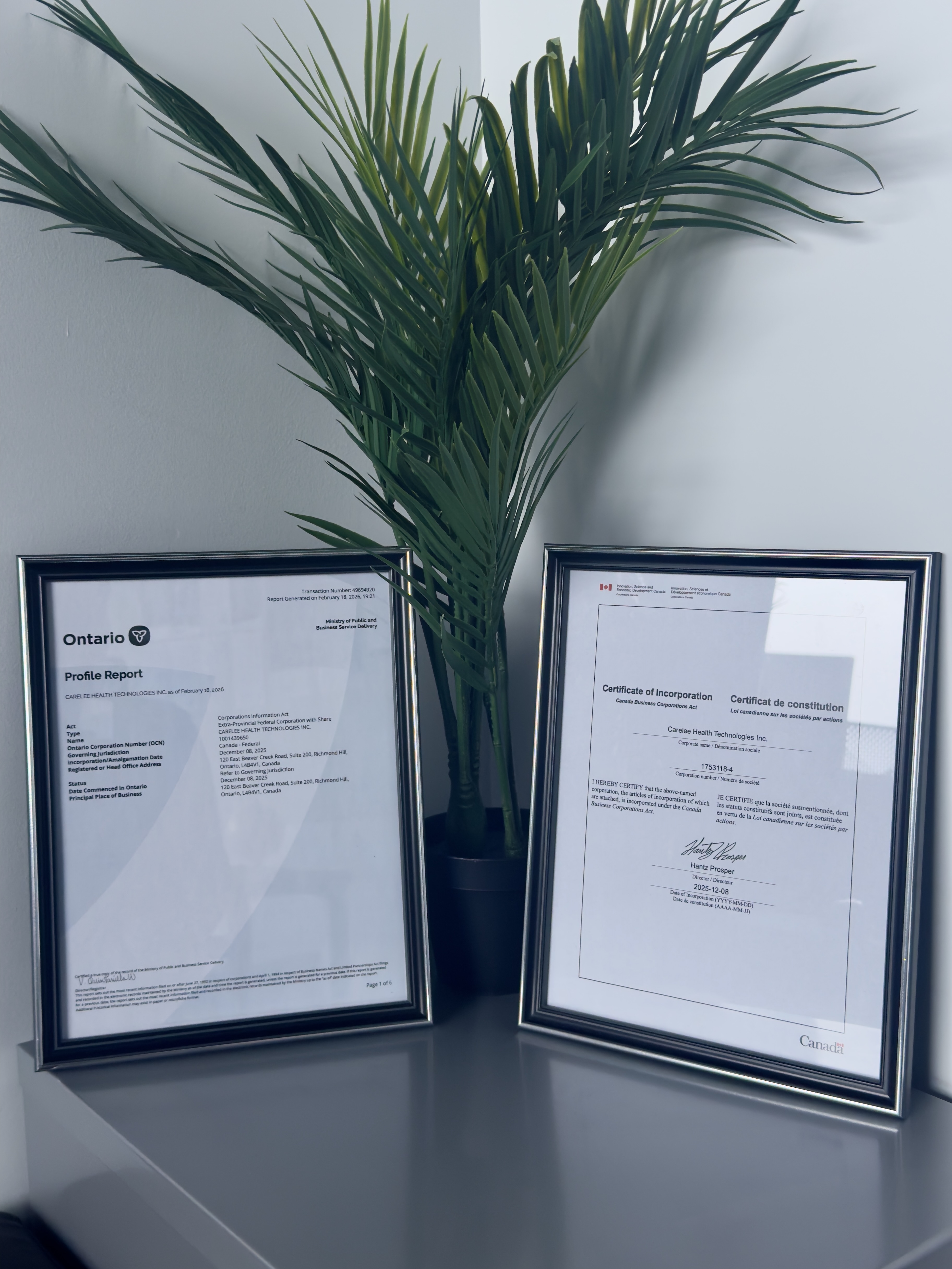 Carelee Health Technologies Inc.