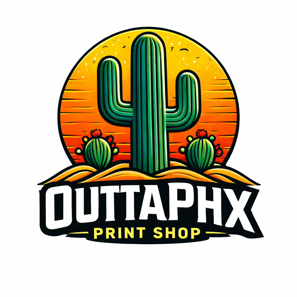 Outta Phoenix Print Shop | Labels & Stickers | Custom T-shirts | DTF printing
