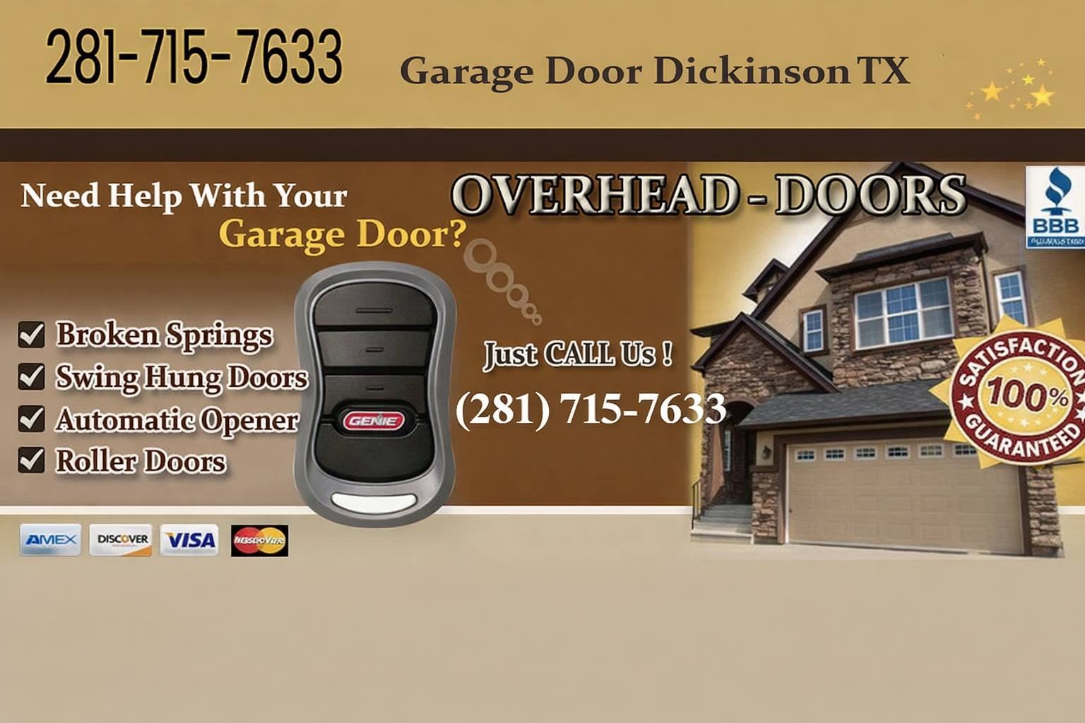 Garage Door Dickinson TX