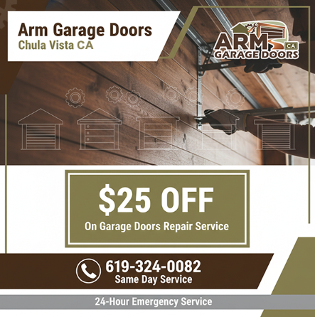 Arm Garage Doors Chula Vista CA