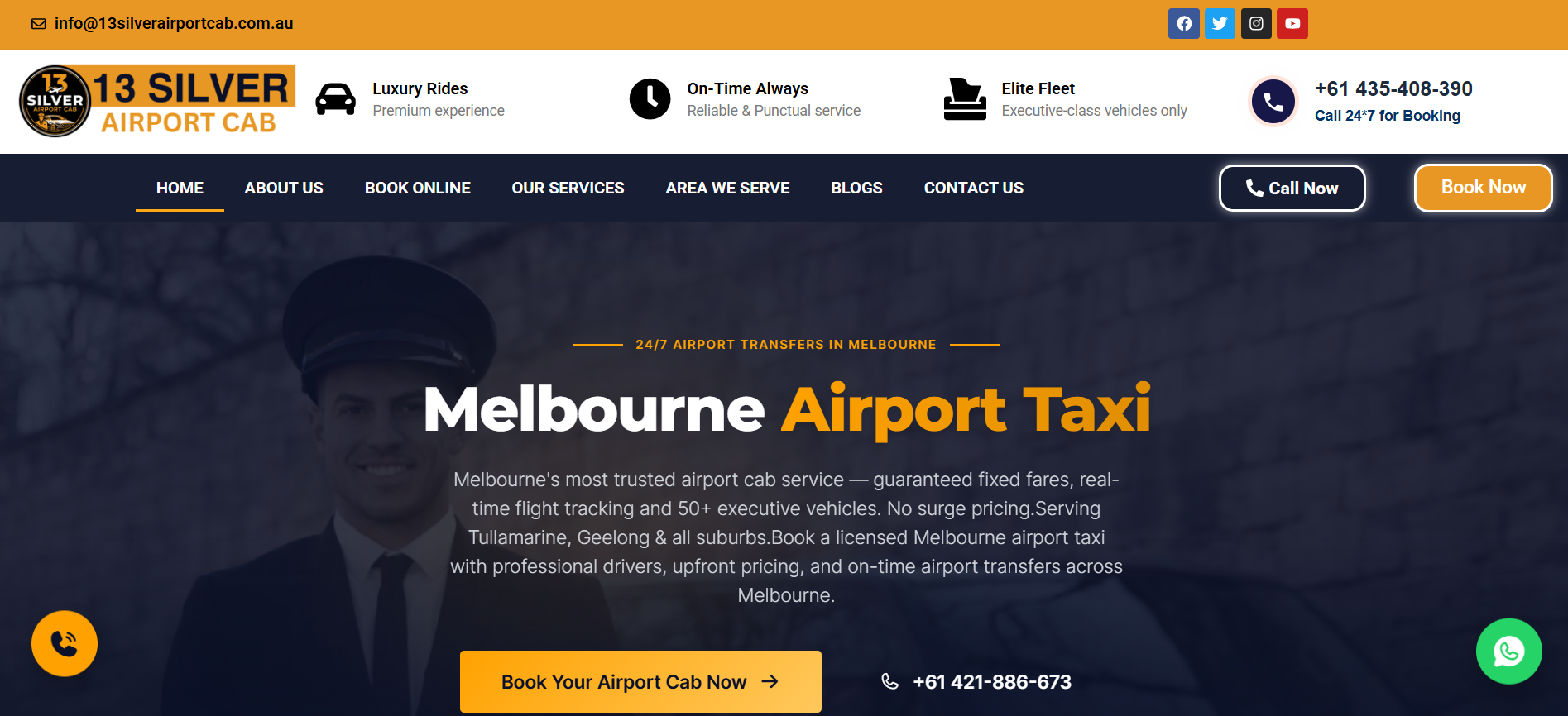 13 Silver Airport Cab