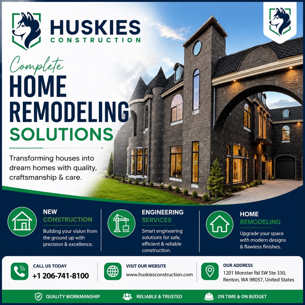 Huskies Construction - General Contractor in Renton, WA
