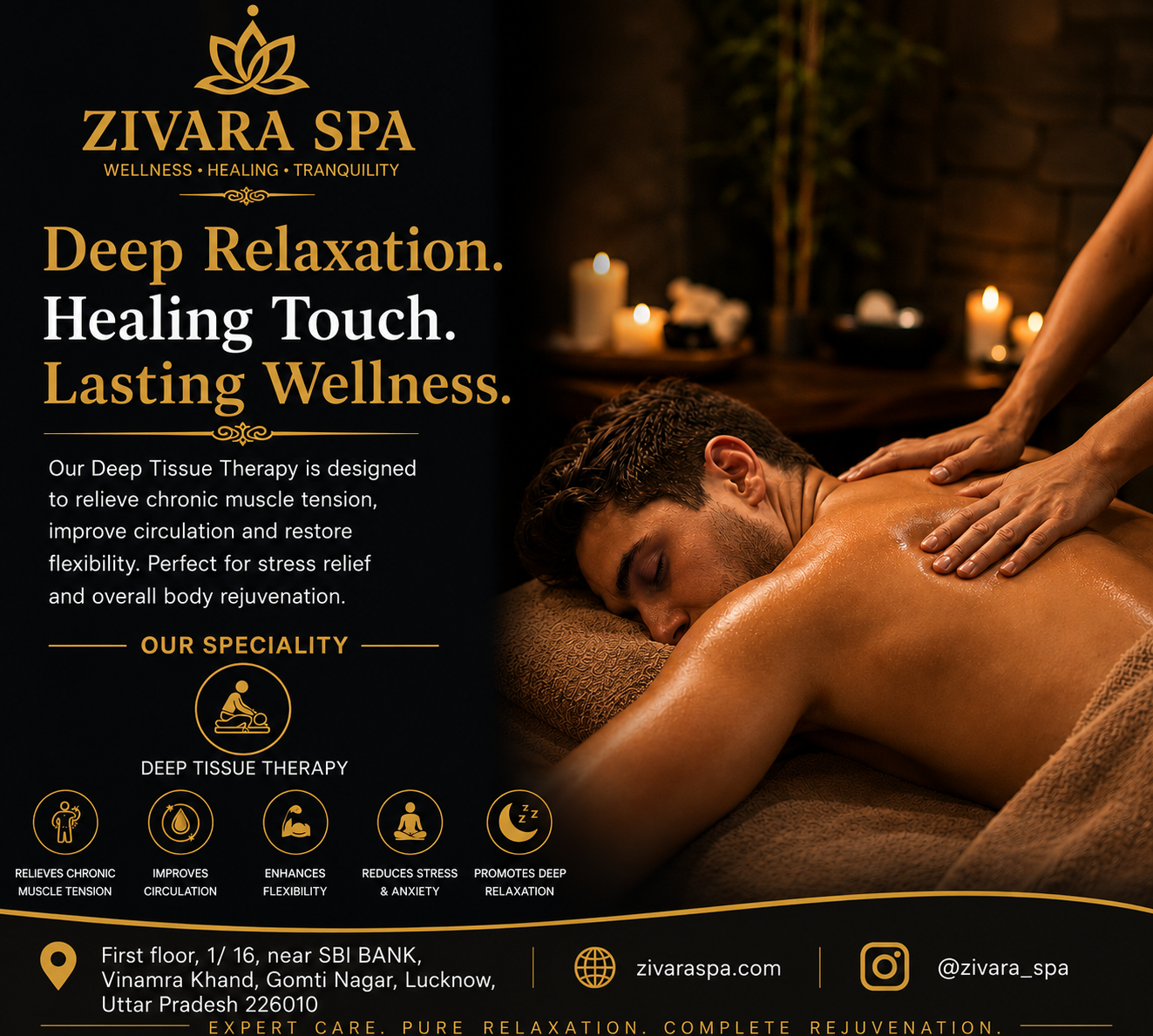 Zivara Spa- Best Spa in Lucknow  Massage Spa in Gomti Nagar