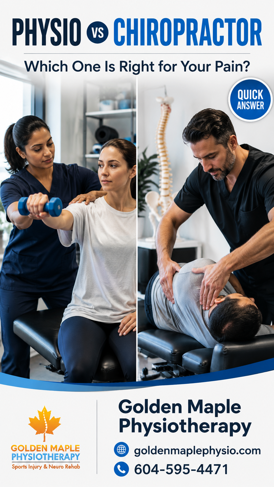 Physiotherapy clinic in Maple Ridge - Golden Maple Physiotherapy